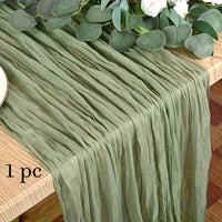 BOHOCRISP – Crinkled Cheese Tablecloth for Elegant Boho and Holiday Table Styling