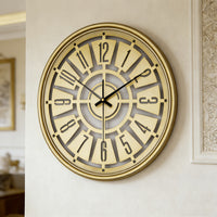 LUMORA – 15.75 Inch Silent 3D Iron Frame Wall Clock for Modern Decor
