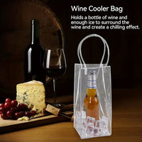CHILLTOTE – Portable PVC Wine Cooler Bag for Elegant Beverage Carrying and Party Display