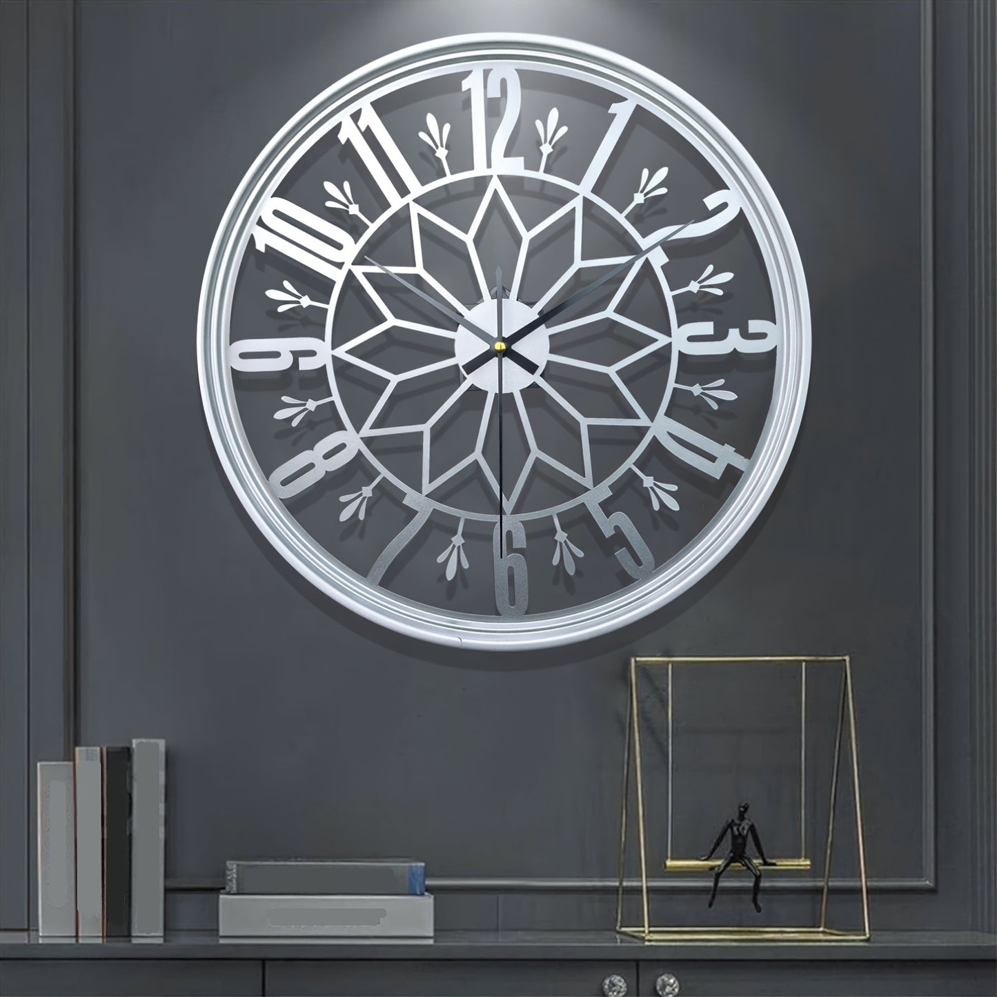 Scandia 40 cm Modern Iron Art Wall Clock