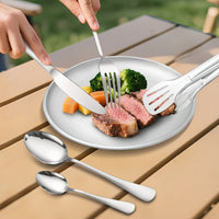 TREKDINE – Portable Food Tongs & Plates Travel Set