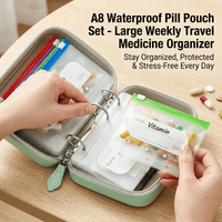 MEDVOY – Travel Pill Organizer Bag Set for Easy On-the-Go Organization