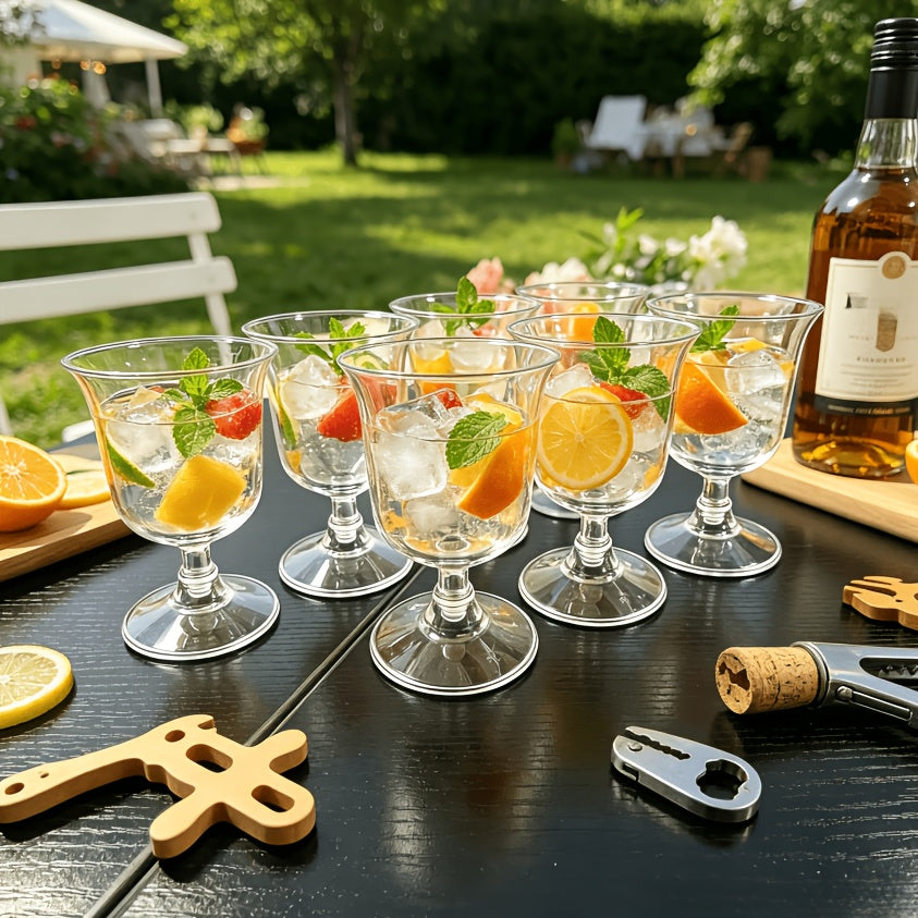 WINEORA – Outdoor Reusable Wine Glass Set for Elegant Multipurpose Beverage Serving
