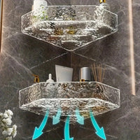 GLACIERA – Corner Glacier Design Bathroom Shelf Organizer