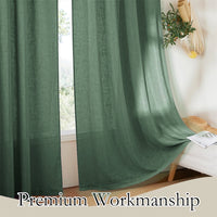 LINVIA – Flax Linen Sheer Curtains for Soft Light Filtering and Privacy Drapery
