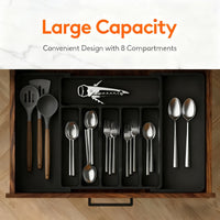 FLEXITRAY – Expandable Utensil Organizer for Kitchen Drawers