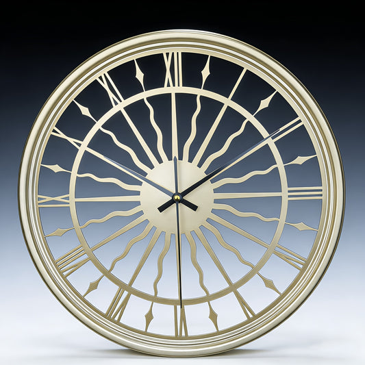 VELORA – Silent Iron Art 3D Wall Clock With Round Analog Design