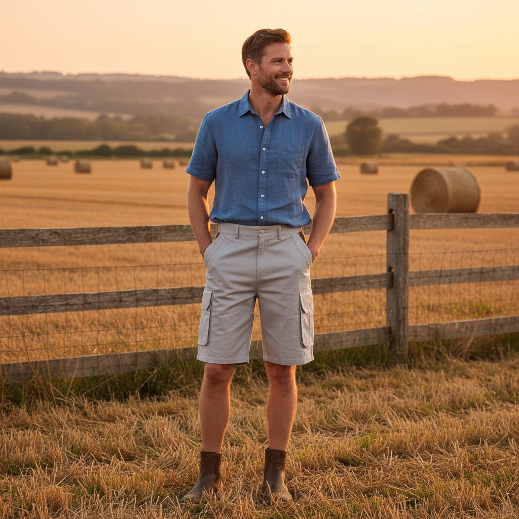 RUGGAREX – Pantaloncini Cargo da Uomo Leggeri con Tasche Multiple Casual