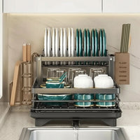 RACKTIDY – Foldable Dish Drying Rack for Organized Countertop Drying