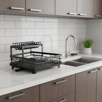 RACKTIDY – Foldable Dish Drying Rack for Organized Countertop Drying