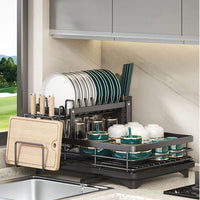 RACKTIDY – Foldable Dish Drying Rack for Organized Countertop Drying