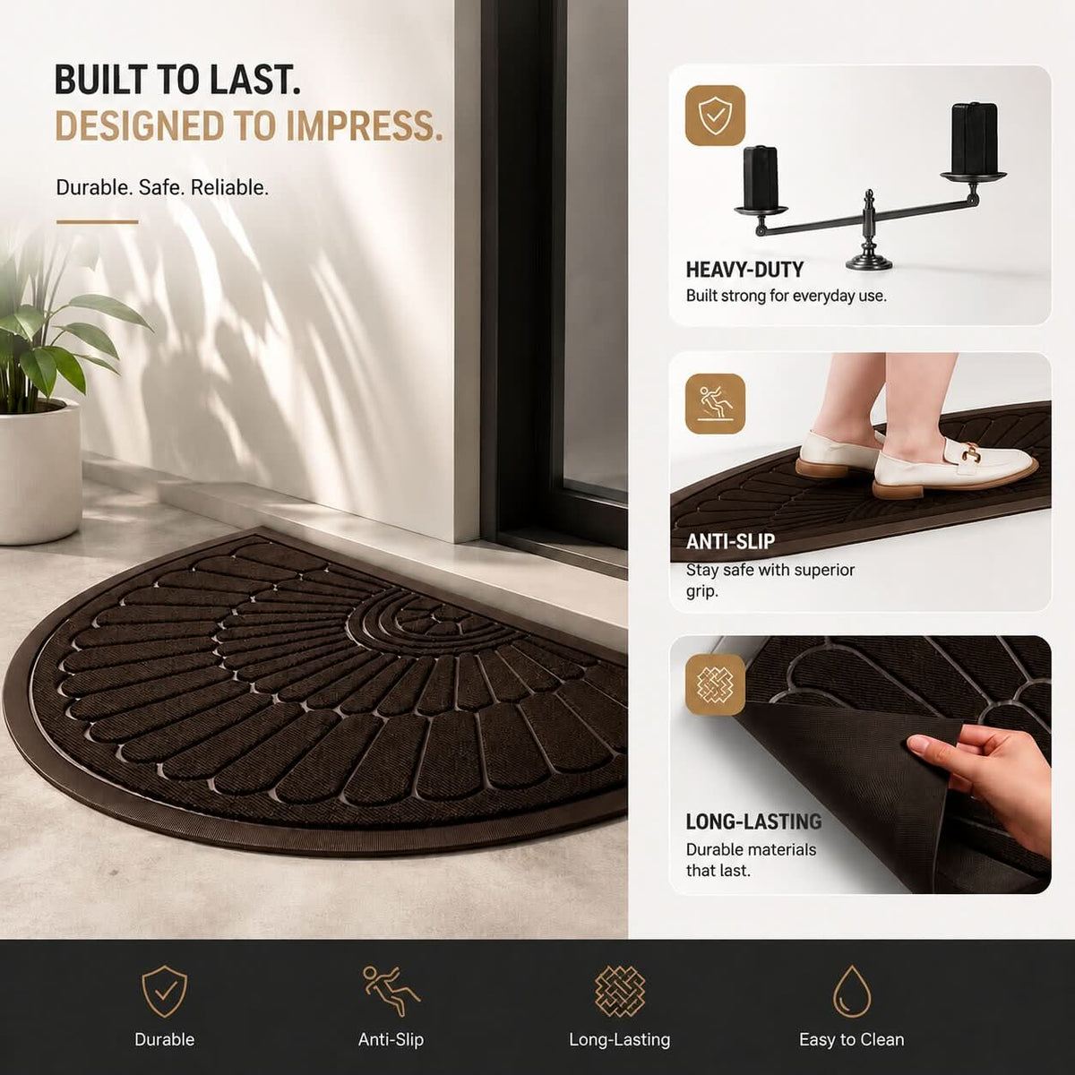 STEPZAVORA – Versatile Doormat for Tidy Home Entrances