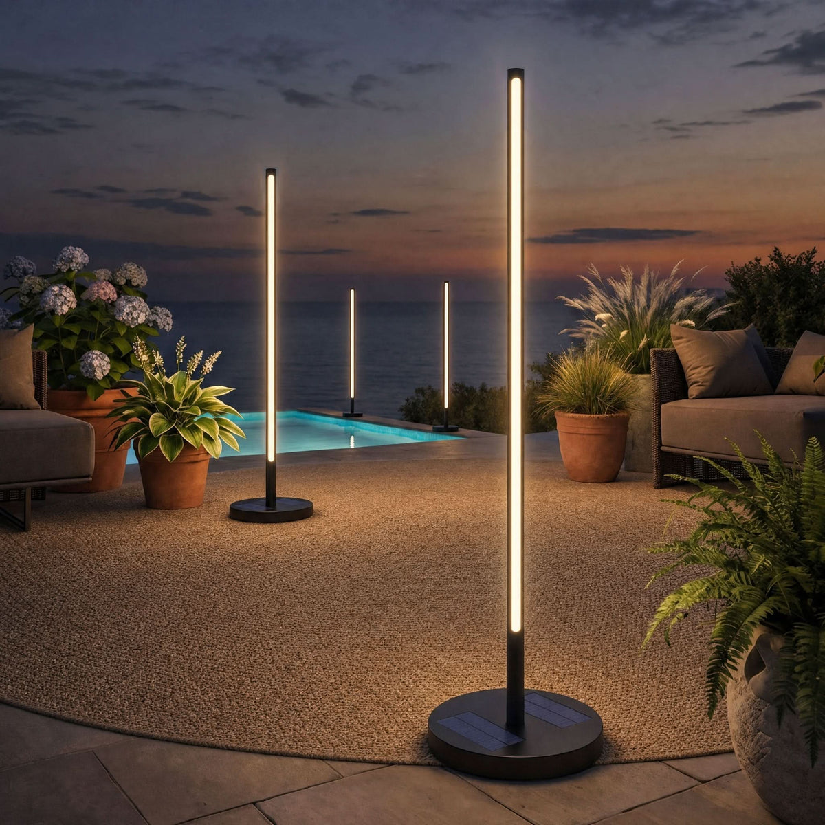 TERRAVIXA – Modern Solar Outdoor Lamp for Decorative Garden Glow
