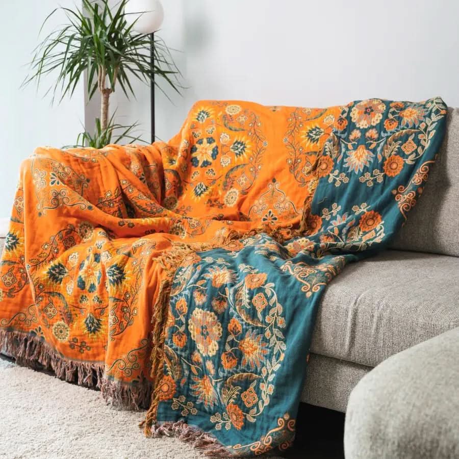 MARIGELLE – Reversible Throw Blanket for Cozy Everyday Layering