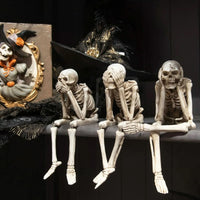 SPOOKTRIO – Skeleton Figurine Trio for Playful Seasonal Decor