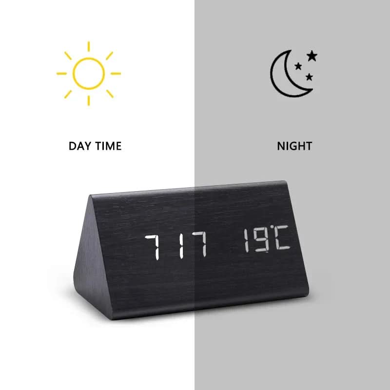 TIMEEMBER – LED Alarm Clock for Cozy Bedside Styling