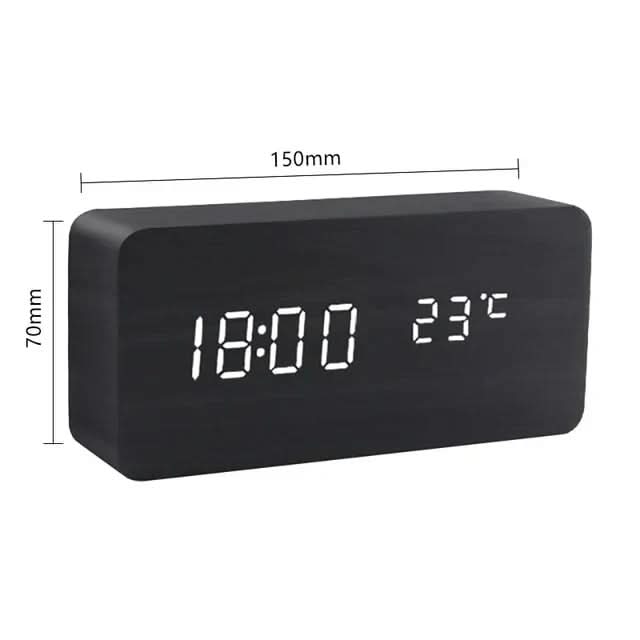 TIMEEMBER – LED Alarm Clock for Cozy Bedside Styling