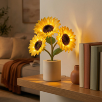 SUNPETAL – Rechargeable Sunflower Table Lamp for Warm Ambiance