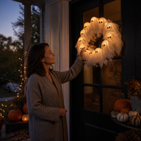 SPOOKLOOP – Ghost Wreath for Whimsical After-Dark Glow