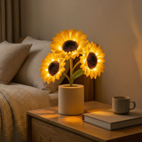 SUNPETAL – Rechargeable Sunflower Table Lamp for Warm Ambiance