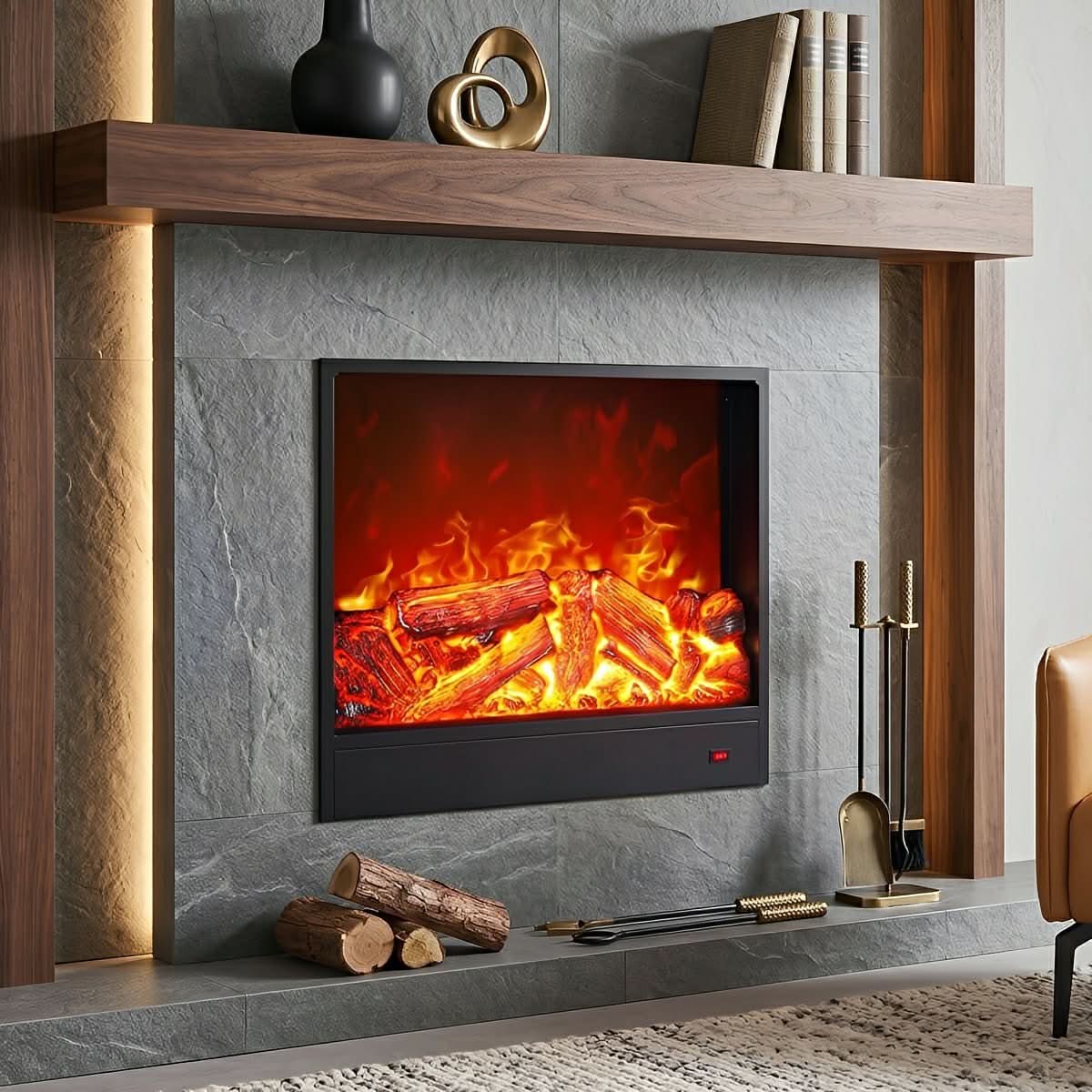 EMBERLUXE – LED Fireplace Wall Lighting for Elegant Warmth