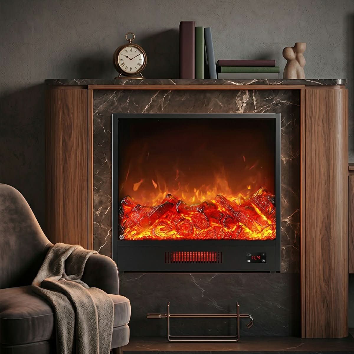 EMBERLUXE – LED Fireplace Wall Lighting for Elegant Warmth