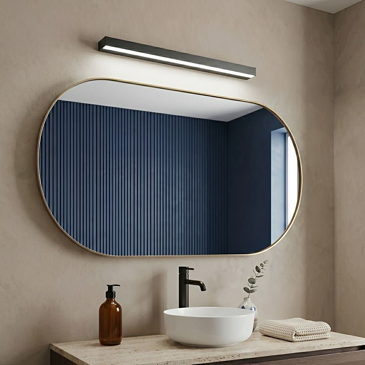 MIRRALIT – Applique da parete moderna a LED con specchio