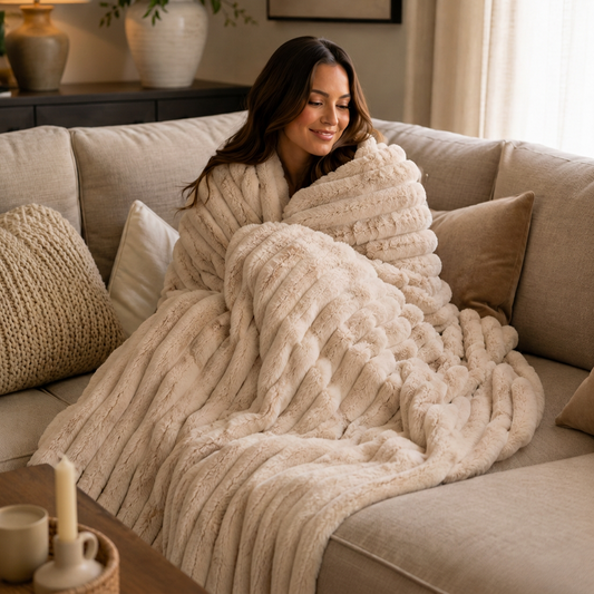 SLUMBERELIA – Plush Blanket for Peaceful Nighttime Relaxation