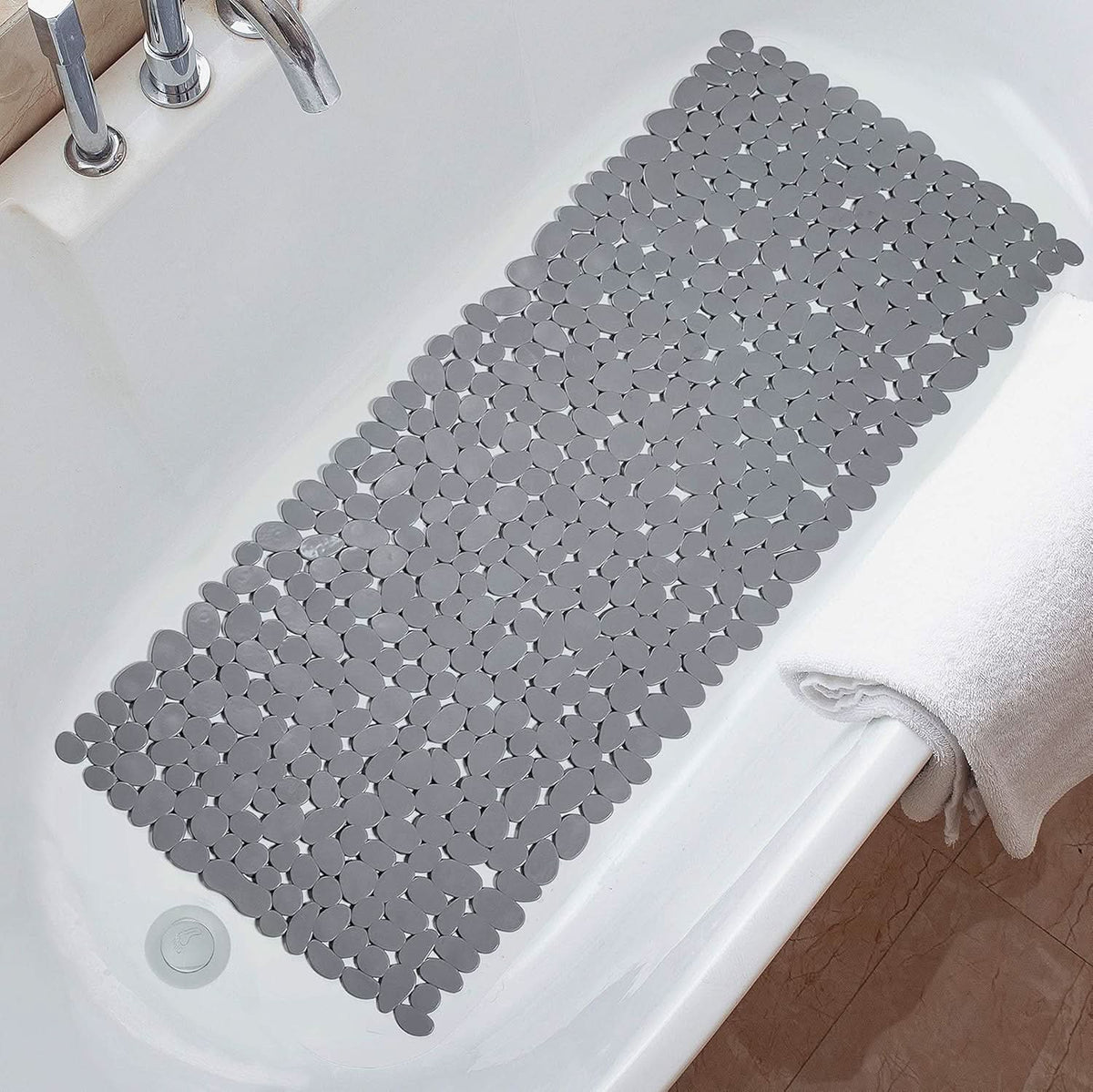 PEBBLAVORA – Textured Bath Mat for Comfortable Daily Showers