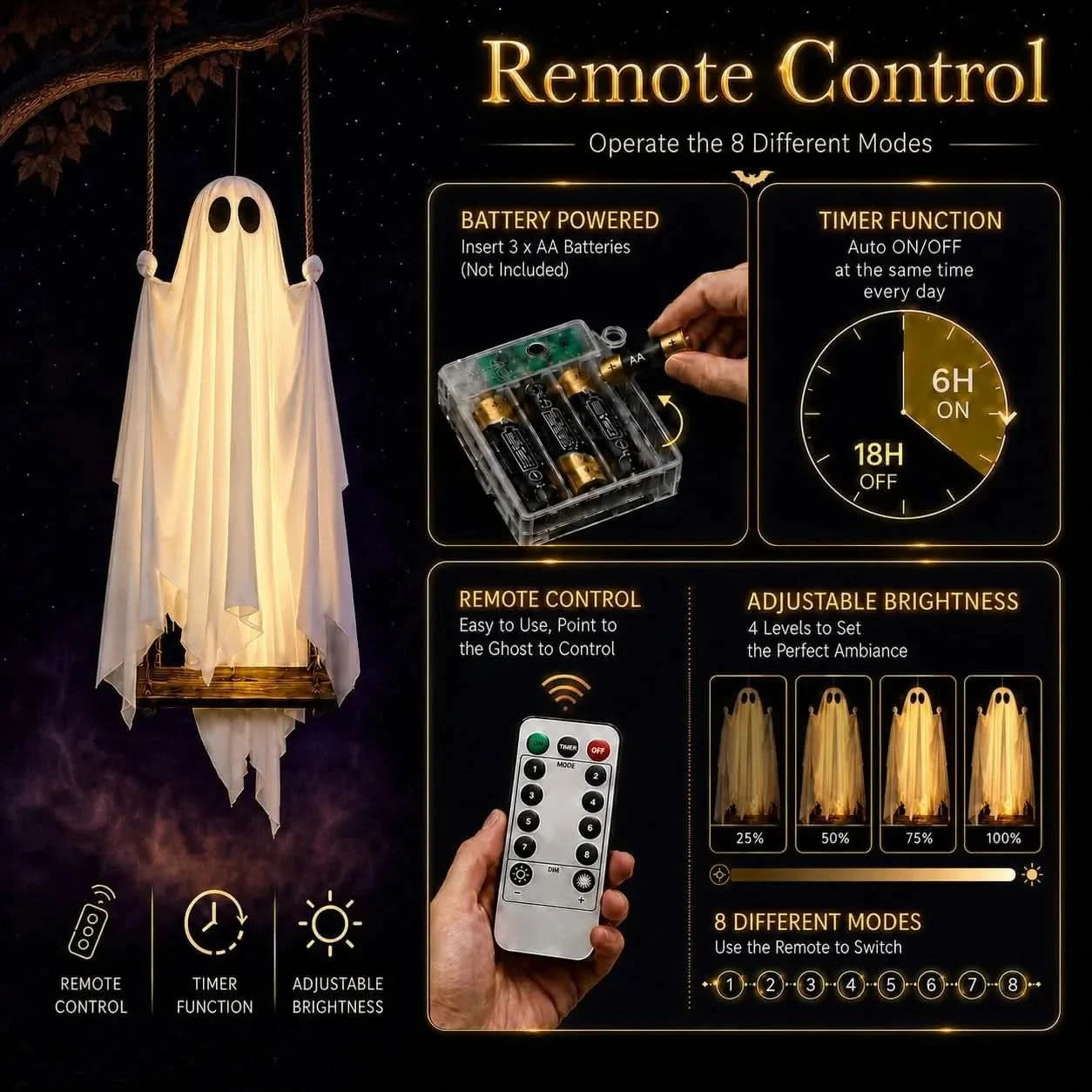 BOOSWING – Ghost Lighting for Playful Spooky Ambience