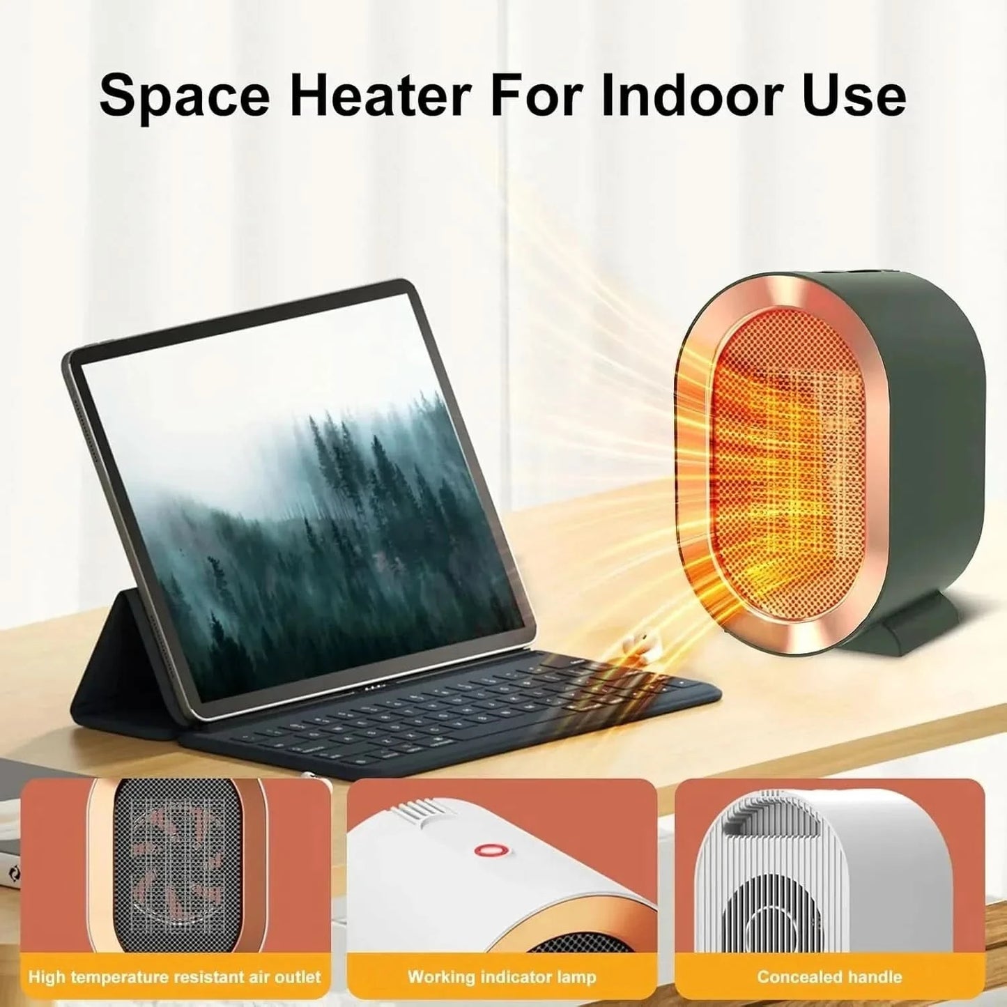 WARMNEX – Portable Electric Heater for Cozy Living Spaces