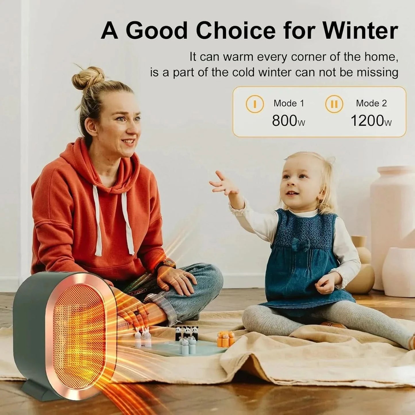 WARMNEX – Portable Electric Heater for Cozy Living Spaces