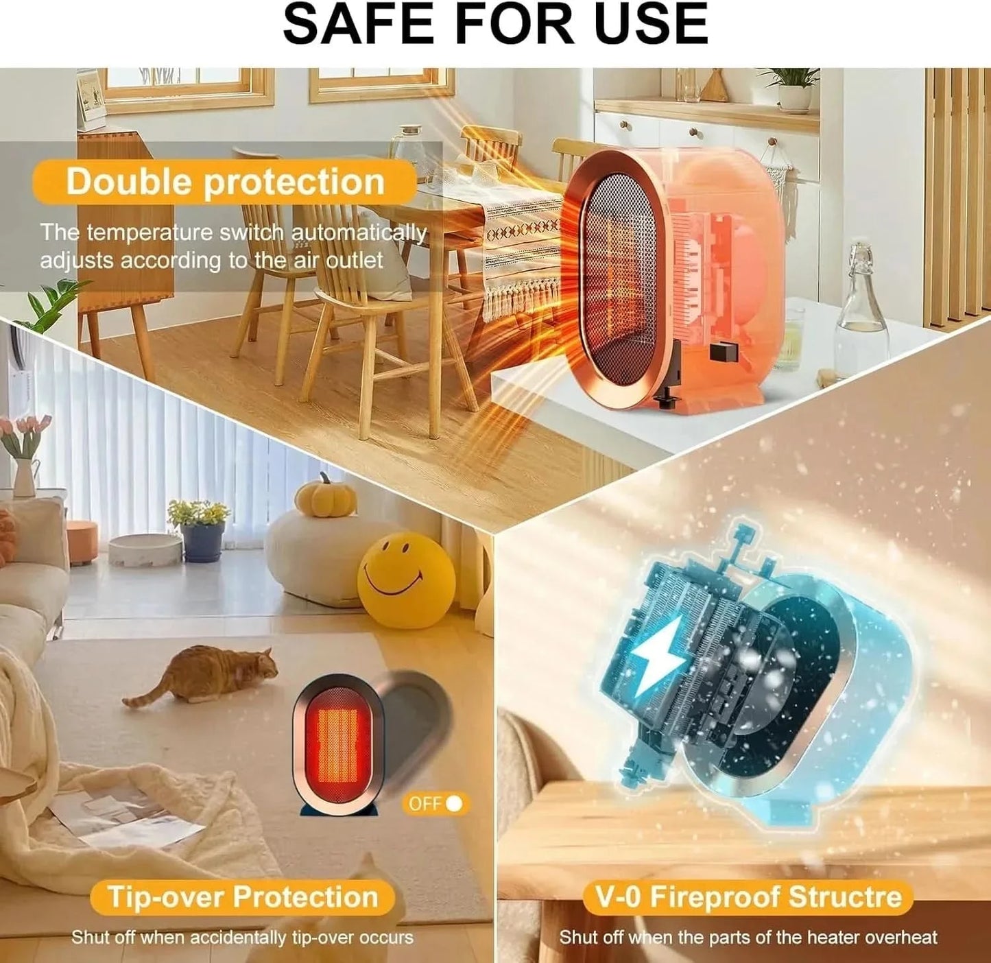 WARMNEX – Portable Electric Heater for Cozy Living Spaces