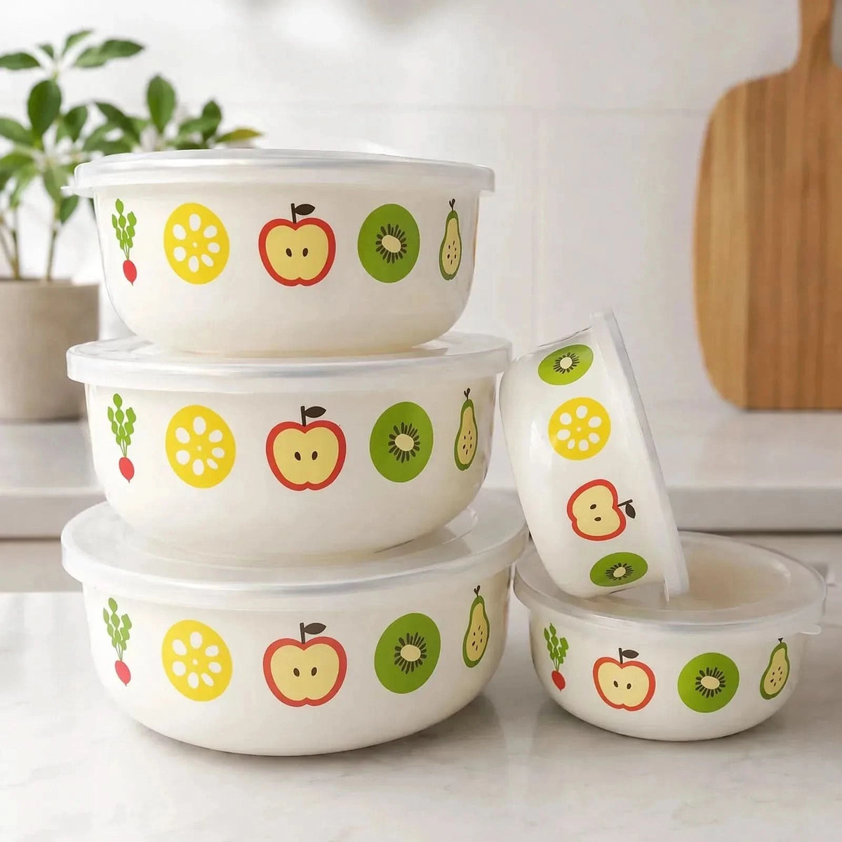 BOWLVELLE – Storage Bowl Set for Convenient Kitchen Prep