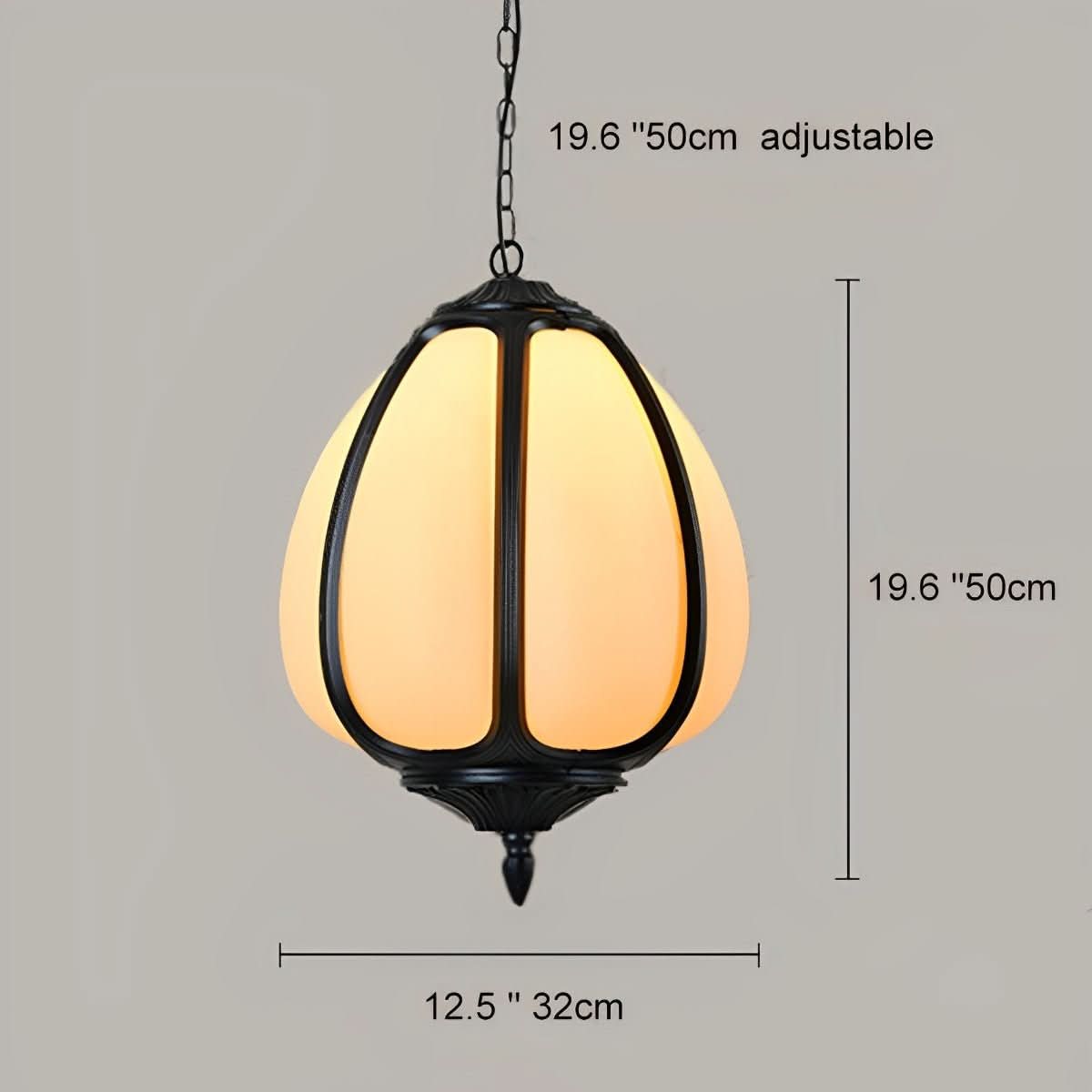 HARVESTELLE – Pumpkin Pendant Light for Elegant Patio Styling