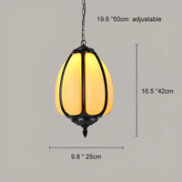 HARVESTELLE – Pumpkin Pendant Light for Elegant Patio Styling