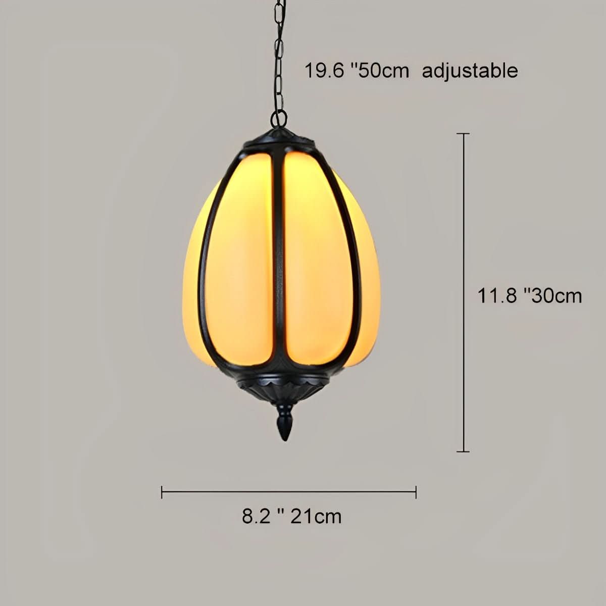 HARVESTELLE – Pumpkin Pendant Light for Elegant Patio Styling