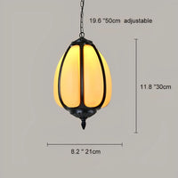 HARVESTELLE – Pumpkin Pendant Light for Elegant Patio Styling