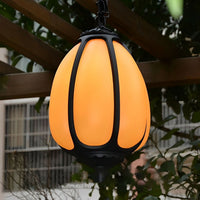 HARVESTELLE – Pumpkin Pendant Light for Elegant Patio Styling