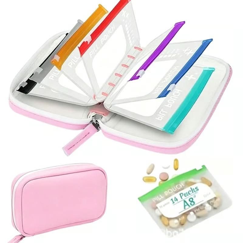 MEDVOY – Travel Pill Organizer Bag Set for Easy On-the-Go Organization