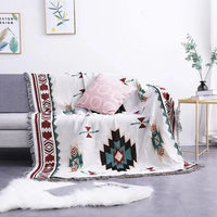 NOMAVIA – Geometric Throw Blanket for Relaxed Bohemian Styling