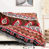 NOMAVIA – Geometric Throw Blanket for Relaxed Bohemian Styling