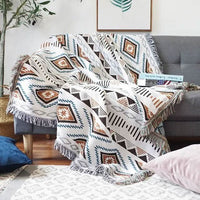 NOMAVIA – Geometric Throw Blanket for Relaxed Bohemian Styling