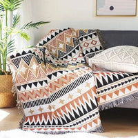 NOMAVIA – Geometric Throw Blanket for Relaxed Bohemian Styling