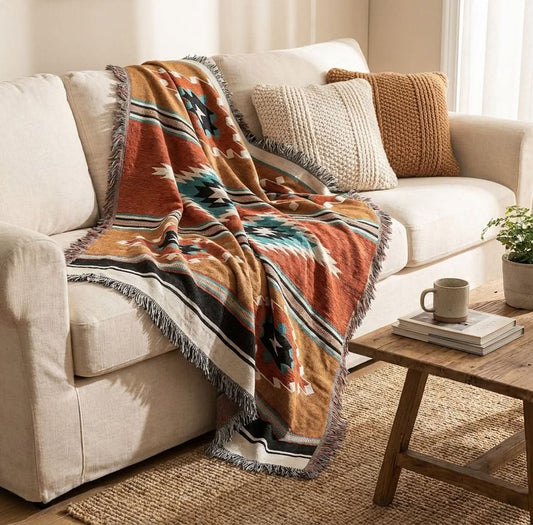 NOMAVIA – Geometrische Kuscheldecke für einen entspannten Boho-Stil