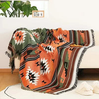 NOMAVIA – Geometric Throw Blanket for Relaxed Bohemian Styling