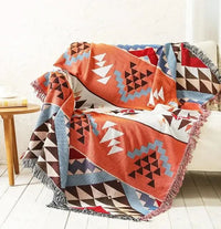 NOMAVIA – Geometric Throw Blanket for Relaxed Bohemian Styling