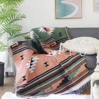 NOMAVIA – Geometric Throw Blanket for Relaxed Bohemian Styling