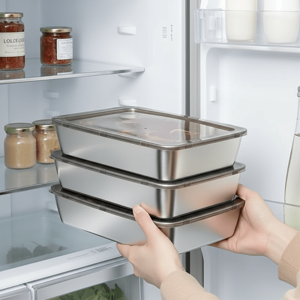 MEALENZA – Lunch Box with Airtight Seal for Effortless Food Storage