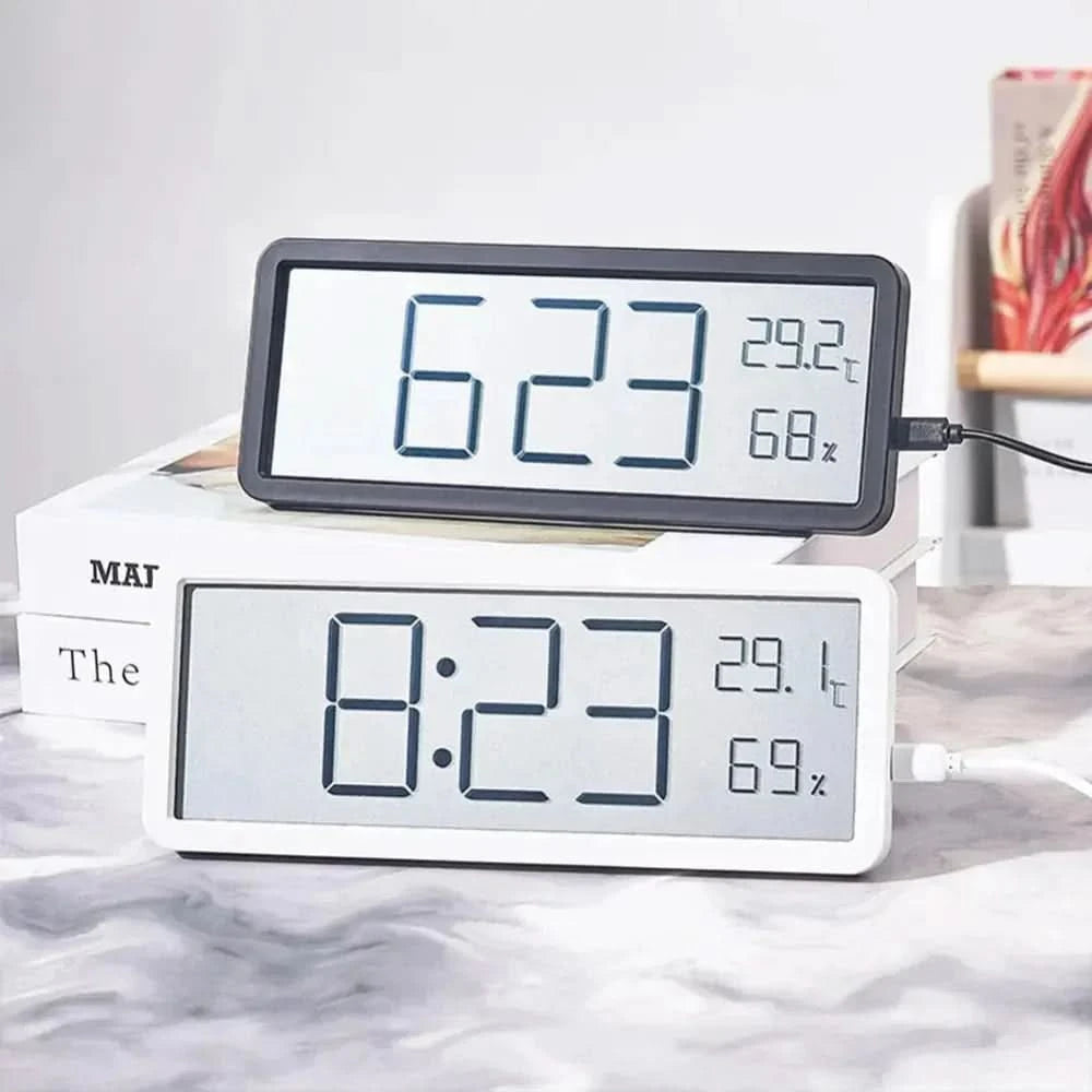 TEMPOTEMP – Orologio da parete a LED con indicazione della temperatura